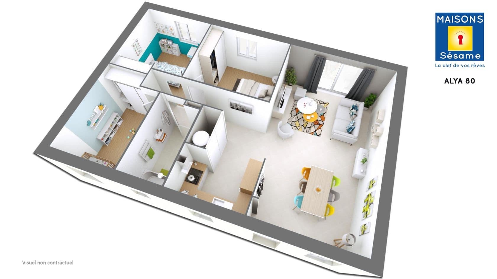 Maison neuve - Projet de construction d'une maison 79 m² avec terrain à COUPVRAY (77) à 20 avenue charles de Gaulle (77), prix 134 027 €