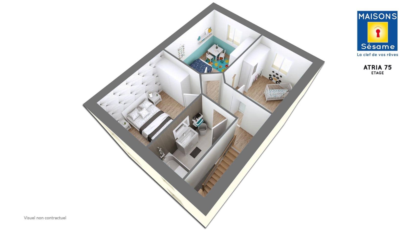 Maison neuve - Projet de construction d'une maison 73 m² avec terrain à MAREUIL-SUR-OURCQ (60) à MAREUIL-SUR-OURCQ (60), prix 135 267 €