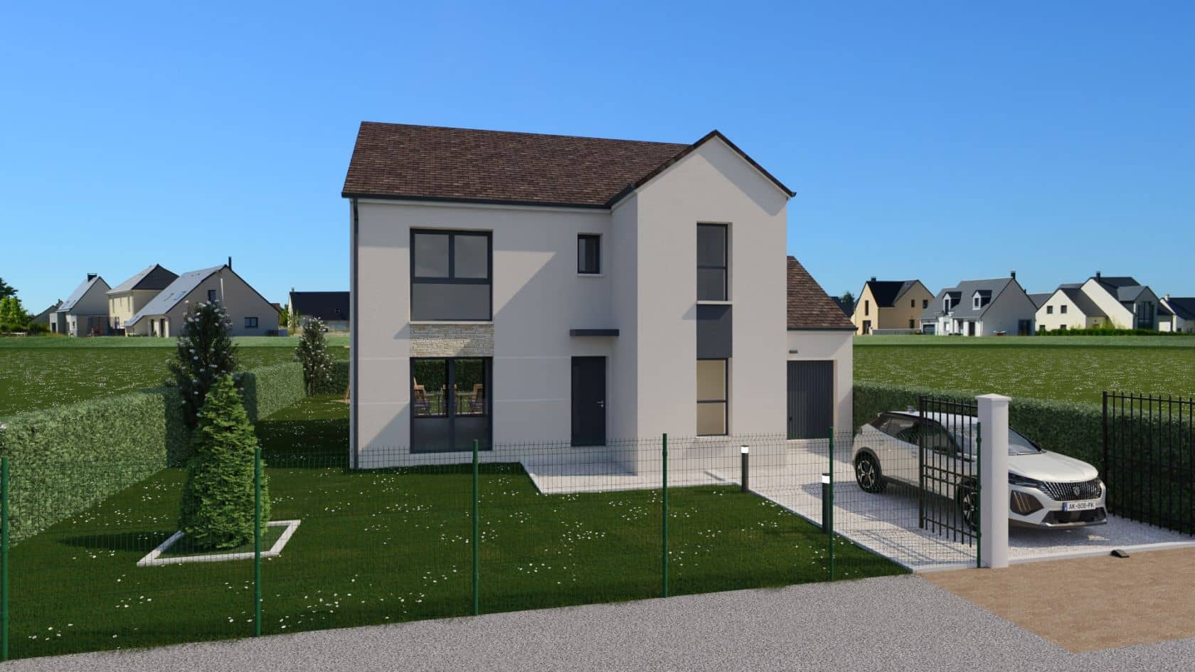Maison neuve - Projet de construction d'une maison 115 m² avec terrain à LAGNY-SUR-MARNE (77) à RUE GERAR (77), prix 180 000 €