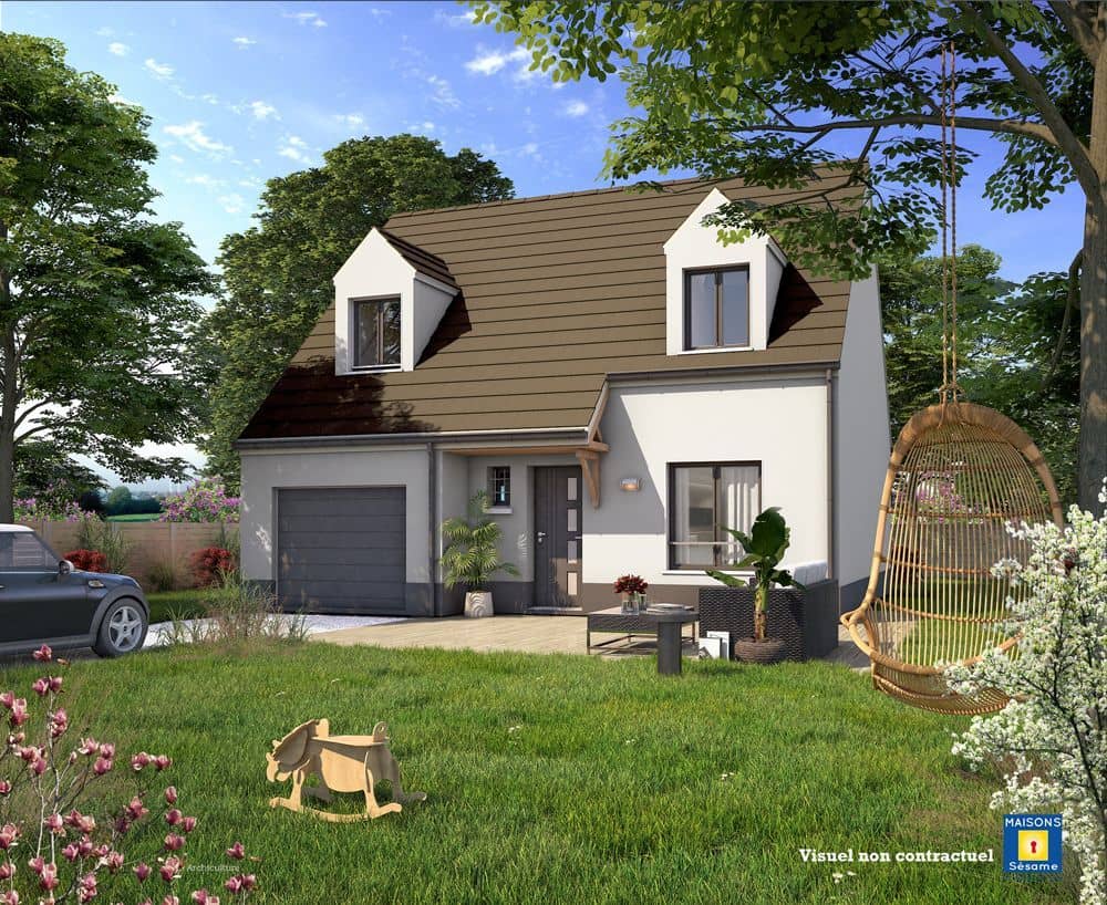 Maison neuve - Projet de construction d'une maison 90 m² avec terrain à LONGPERRIER (77) à LONGPERRIER (77), prix 169 645 €