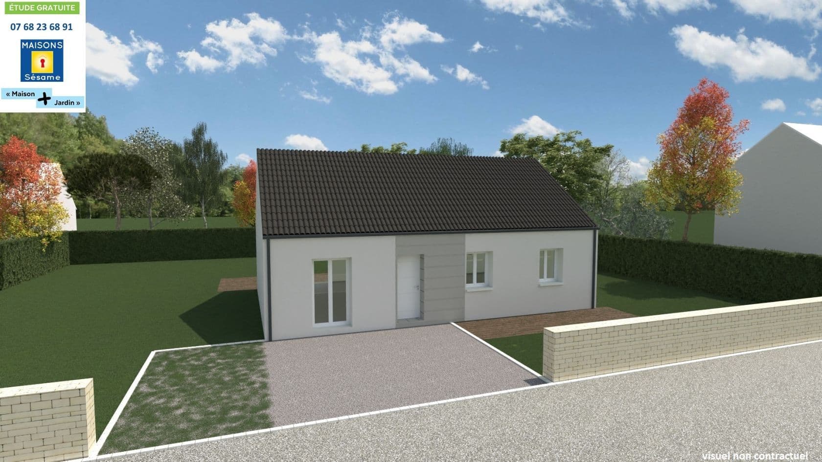 Maison neuve - Projet de construction d'une maison 79 m² avec terrain à MAISSE (91) à MAISSE (91), prix 155 000 €
