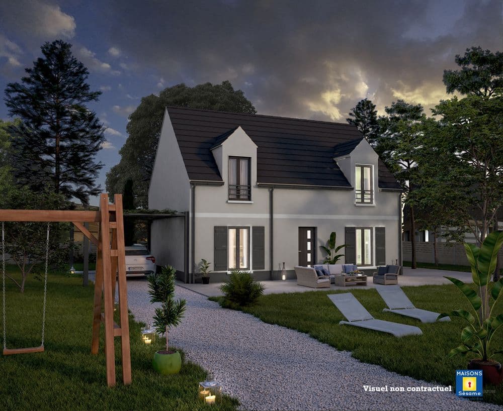 Maison neuve - Projet de construction d'une maison 101 m² avec terrain à SOUZY-LA-BRICHE (91) à SOUZY-LA-BRICHE (91), prix 171 653 €