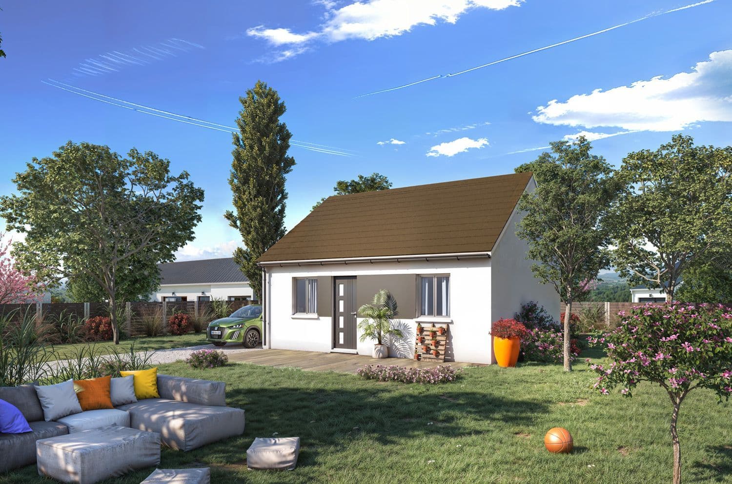 Maison neuve - Projet de construction d'une maison 49 m² avec terrain à MARCOUSSIS (91) à MARCOUSSIS (91), prix 80 233 €