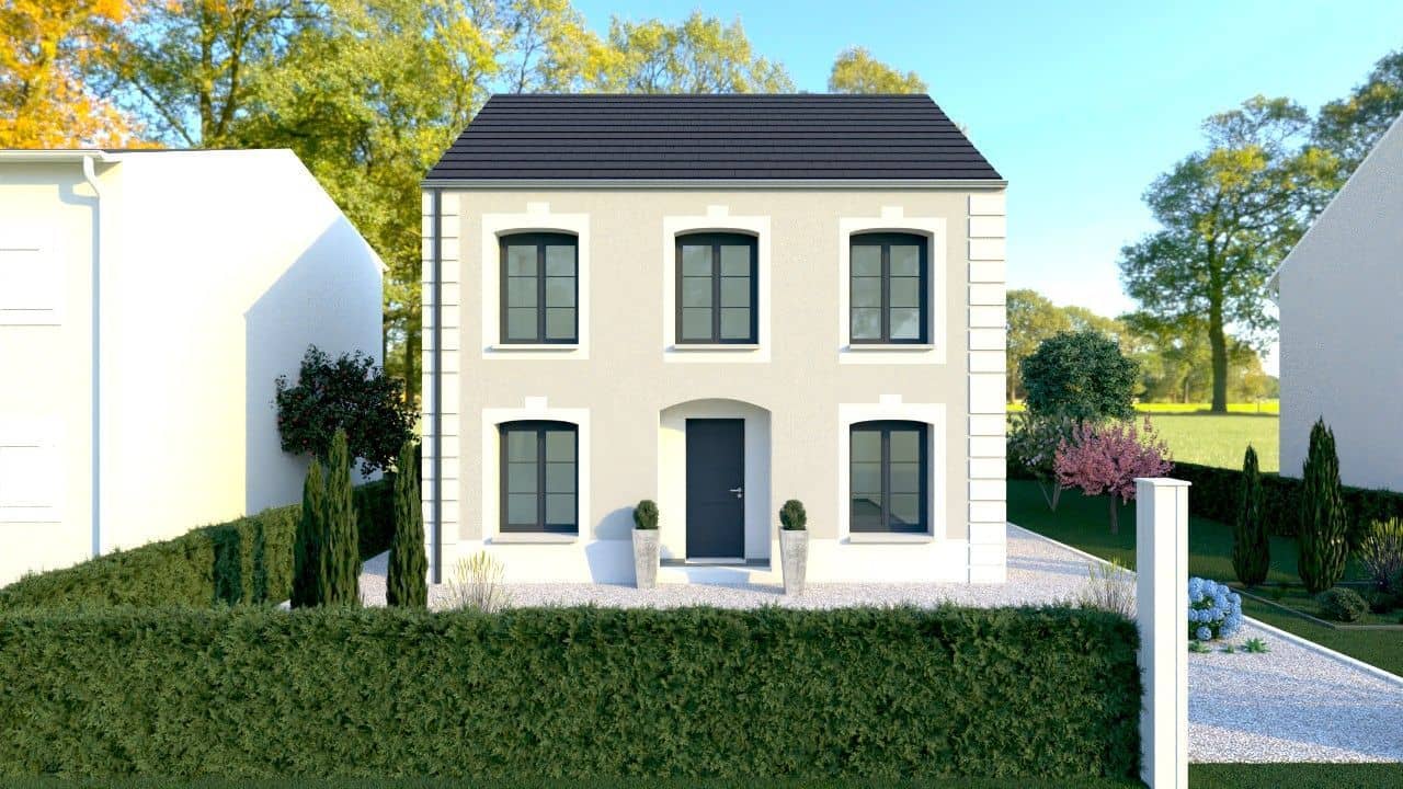 Maison neuve - Projet de construction d'une maison 90 m² avec terrain à VILLENEUVE-LE-COMTE (77) à VILLENEUVE-LE-COMTE (77), prix 162 000 €