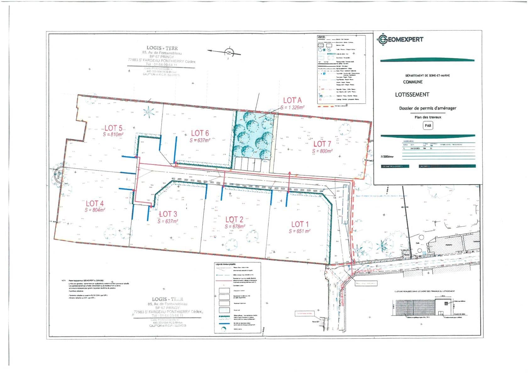 Terrain - Terrain à bâtir de 637 m² à BOISSETTES (77) à BOISSETTES (77), prix 190 000 €
