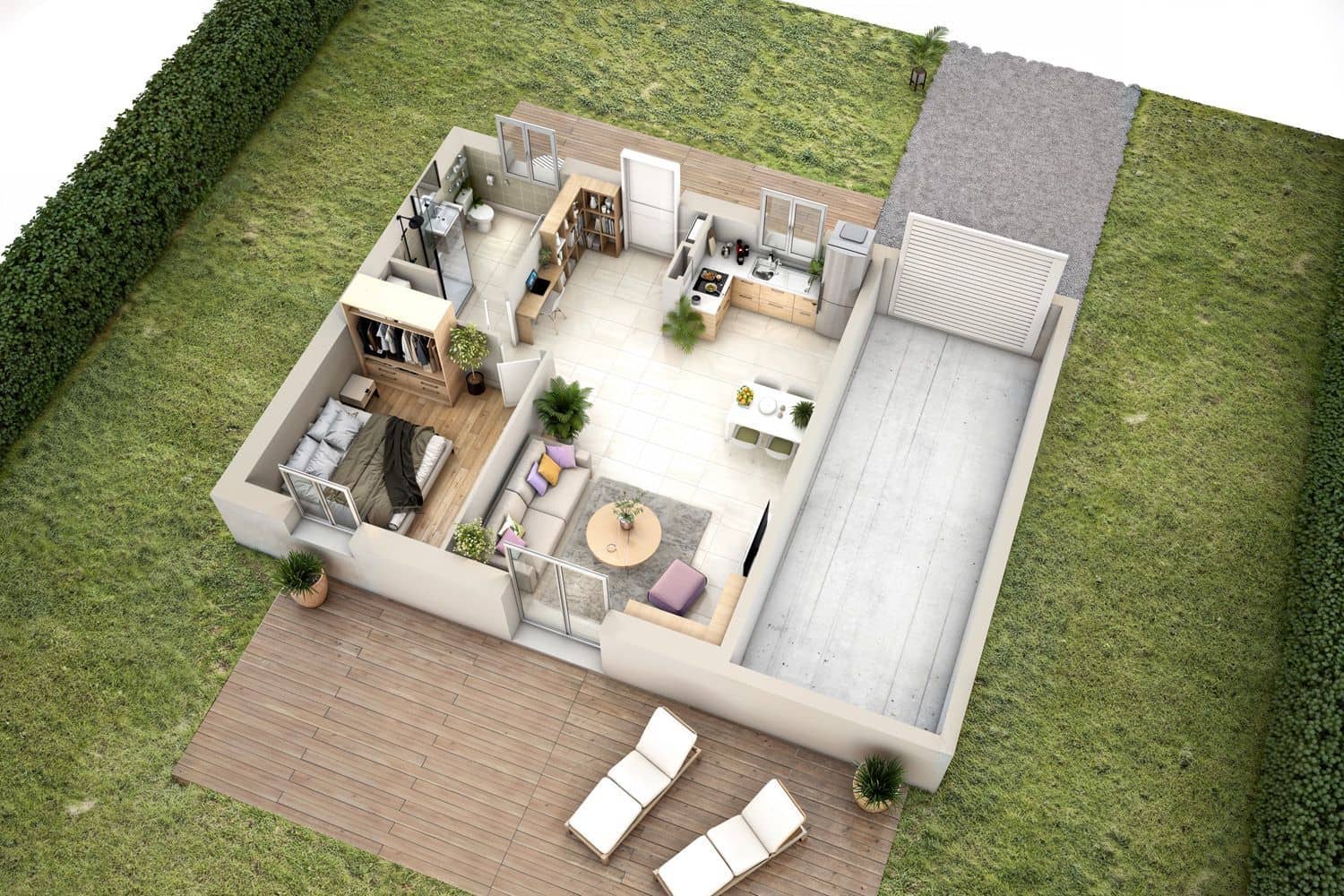 Maison neuve - Projet de construction d'une maison 49 m² avec terrain à SAINT-SOUPPLETS (77) à SAINT-SOUPPLETS (77), prix 91 393 €