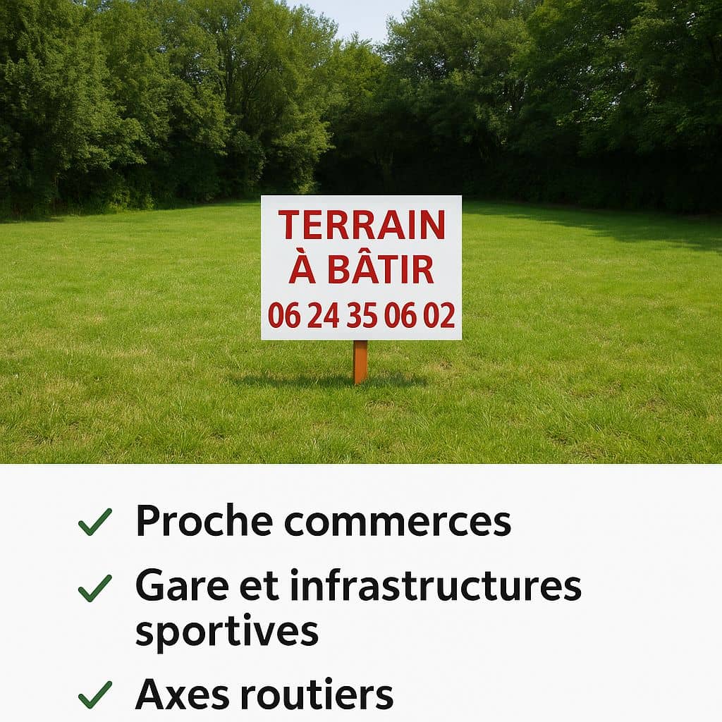 Terrain - Terrain à bâtir de 490 m² à DAMMARIE-LES-LYS (77) à 1 RUE DE LA MAIRIE (77), prix 140 000 €