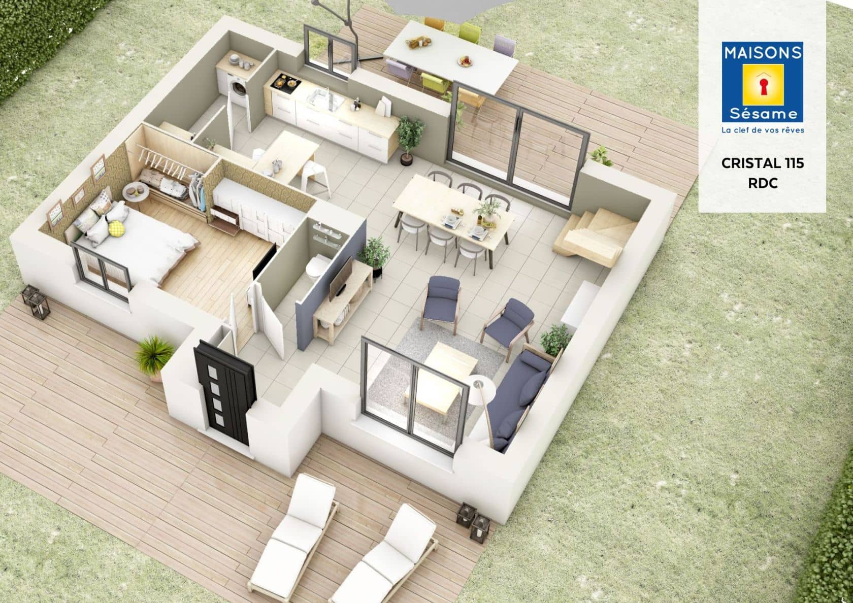 Maison neuve - Projet de construction d'une maison 115 m² avec terrain à TAVERNY (95) à Rue de Montmorency (95), prix 196 761 €