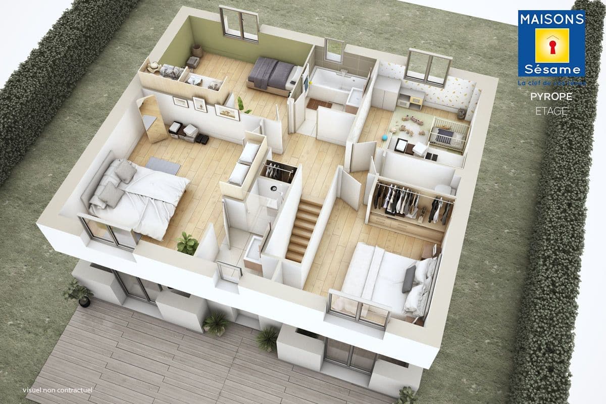 Maison neuve - Projet de construction d'une maison 132 m² avec terrain à BRETIGNY-SUR-ORGE (91) à RUE DE LA MAIRIE (91), prix 183 126 €