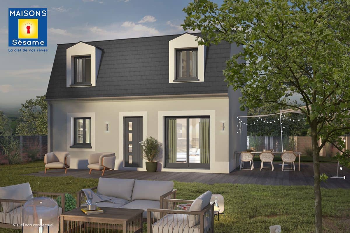 Maison neuve - Projet de construction d'une maison 96 m² avec terrain à MONTIGNY-SUR-LOING (77) à RUE DE LA MAIRIE (77), prix 177 708 €