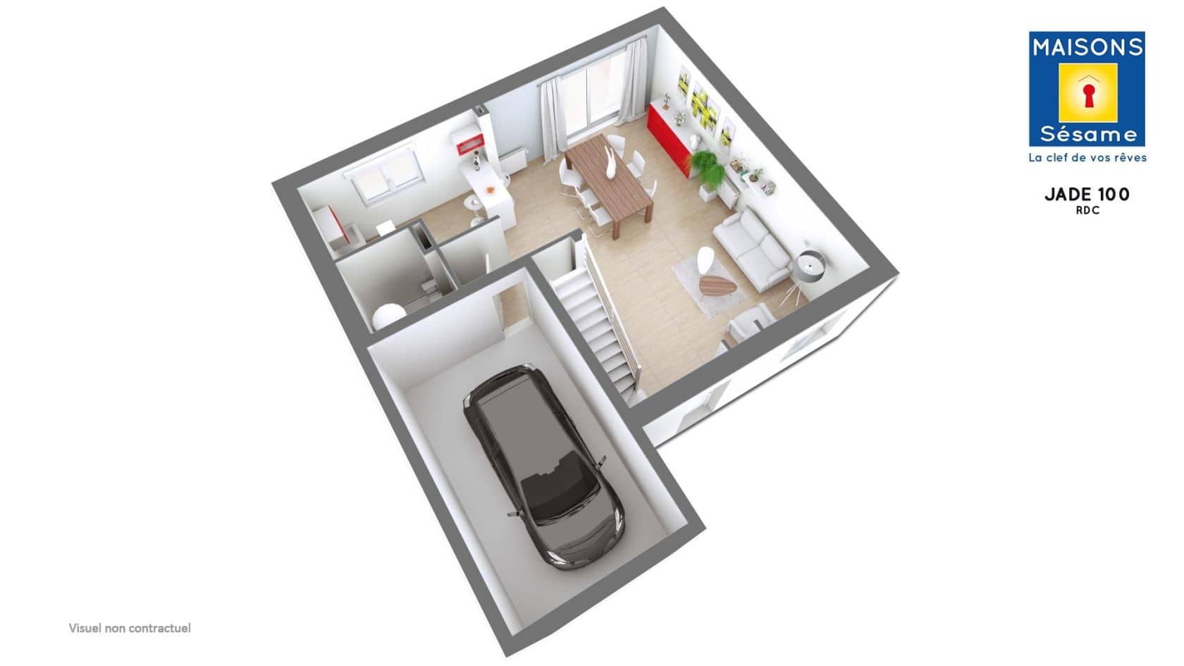 Maison neuve - Projet de construction d'une maison 97 m² avec terrain à ETAMPES (91) à ETAMPES (91), prix 165 606 €