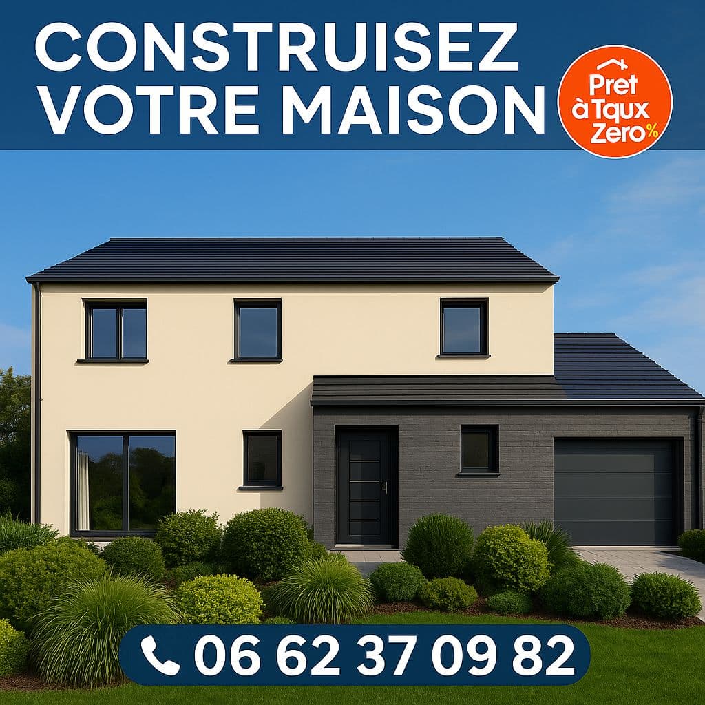 Maison neuve - Projet de construction d'une maison 80 m² avec terrain à NEUFMOUTIERS-EN-BRIE (77) à RUE DES FAUVETTES (77), prix 141 000 €