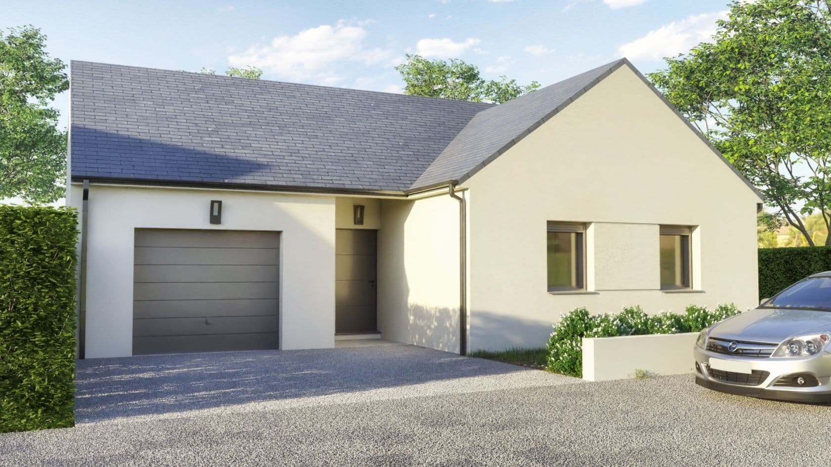 Maison neuve - Projet de construction d'une maison 100 m² avec terrain à BEAUPREAU (49) à BEAUPREAU (49), prix 170 000 €
