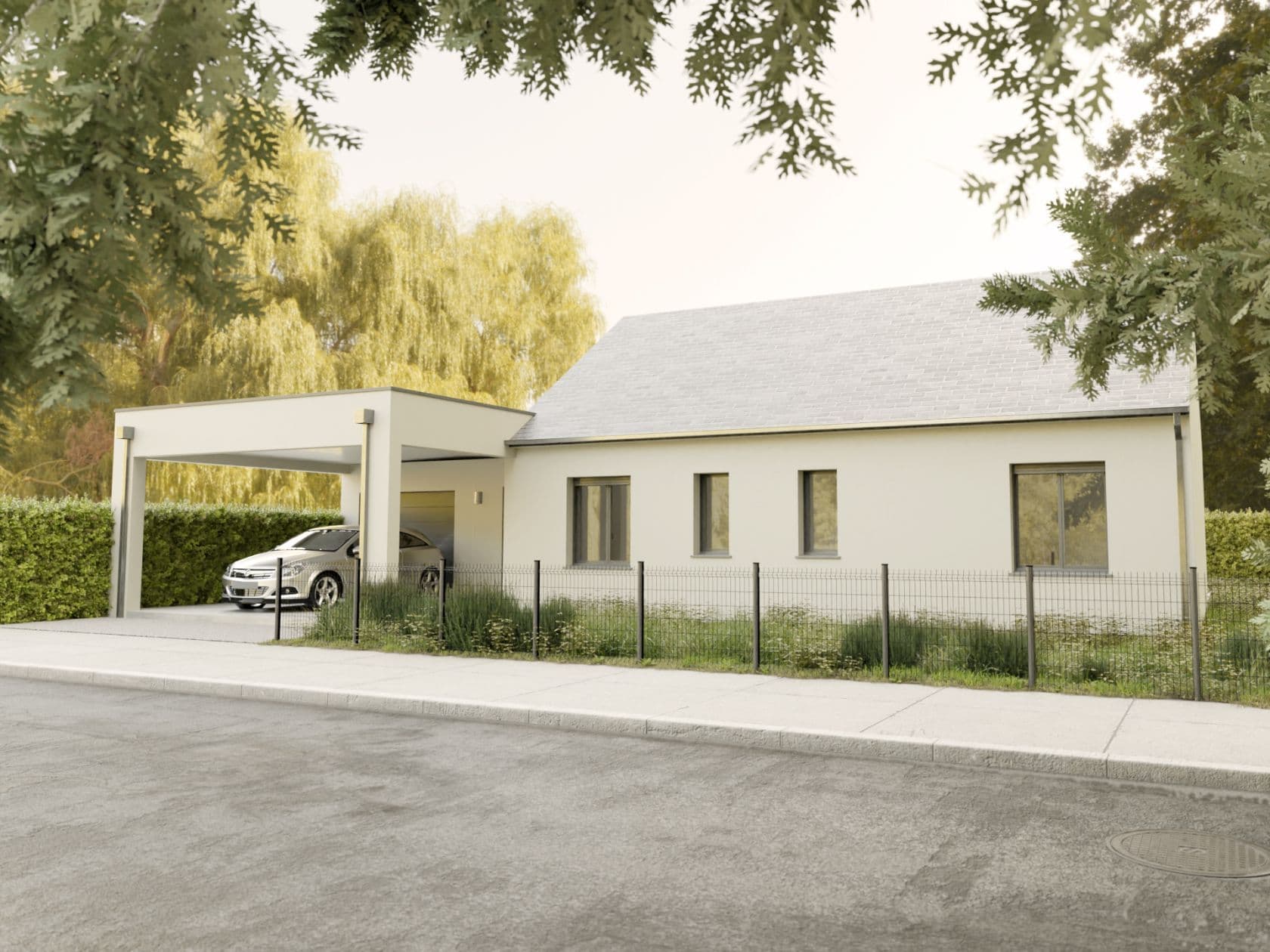 Maison neuve - Projet de construction d'une maison 75 m² avec terrain à CHOLET (49) à CHOLET (49), prix 160 000 €