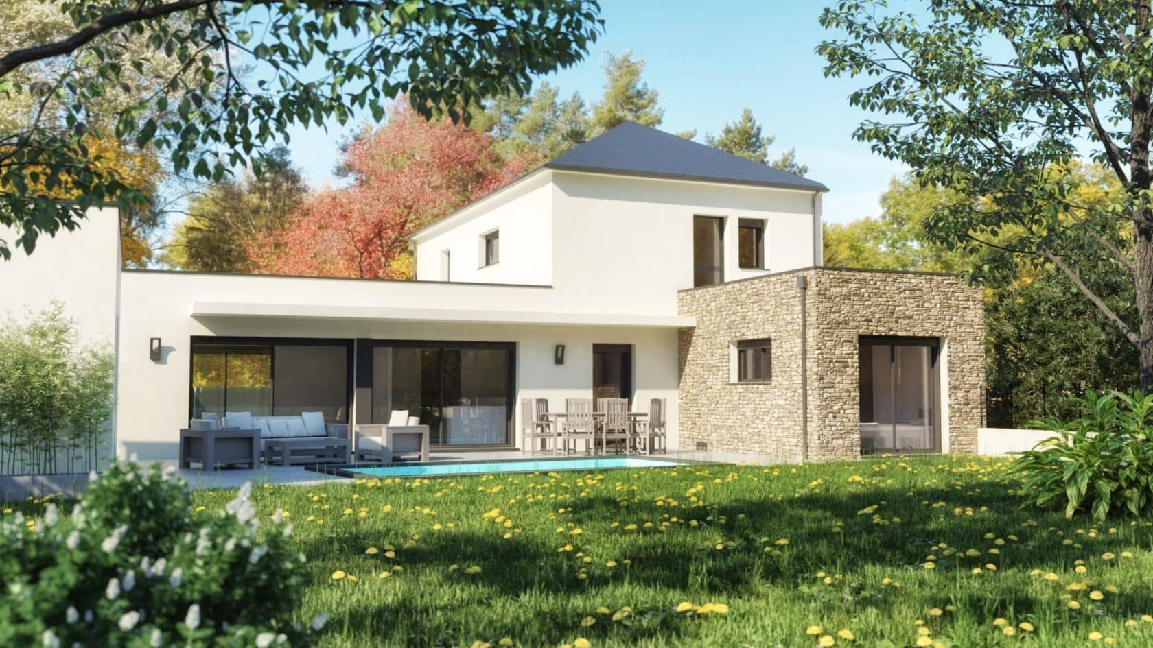 Maison neuve - Projet de construction d'une maison 175 m² avec terrain à SARRIGNE (49) à SARRIGNE (49), prix 380 000 €