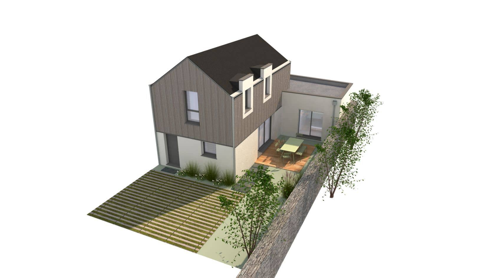 Maison neuve - Projet de construction d'une maison 103 m² avec terrain à ANGERS CENTRE (49) à ANGERS (49), prix 265 000 €
