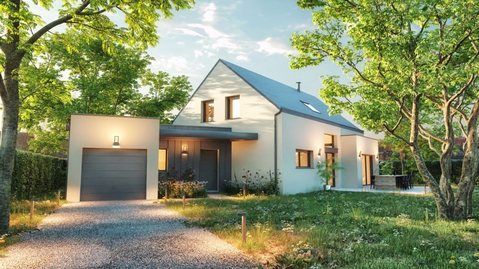 Maison neuve - Projet de construction d'une maison 160 m² avec terrain à LA MEMBROLLE-SUR-LONGUENEE (49) à LA MEMBROLLE-SUR-LONGUENEE (49), prix 345 000 €