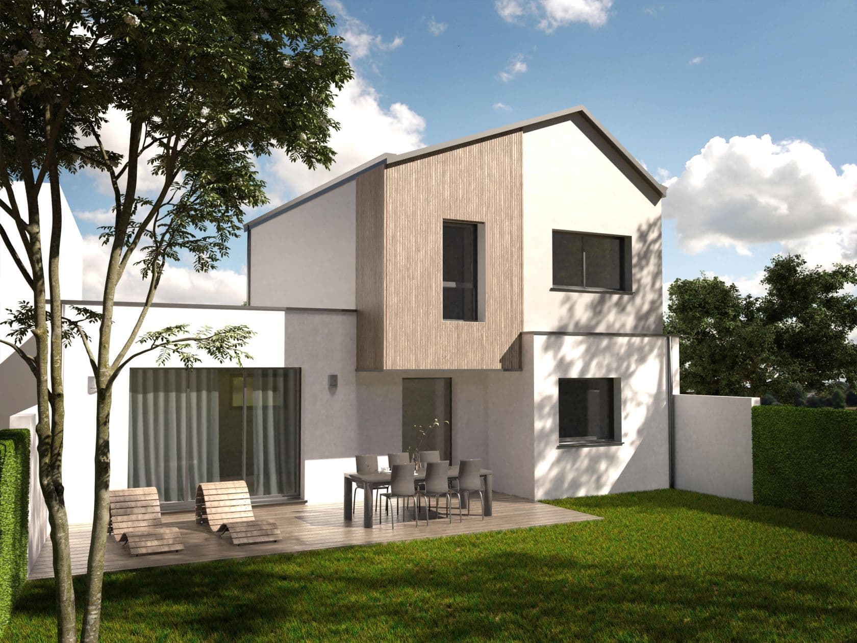 Maison neuve - Projet de construction d'une maison 120 m² avec terrain à ANGERS (49) à 12TER RUE DU CHAMPS DE BATAILLE (49), prix 268 000 €