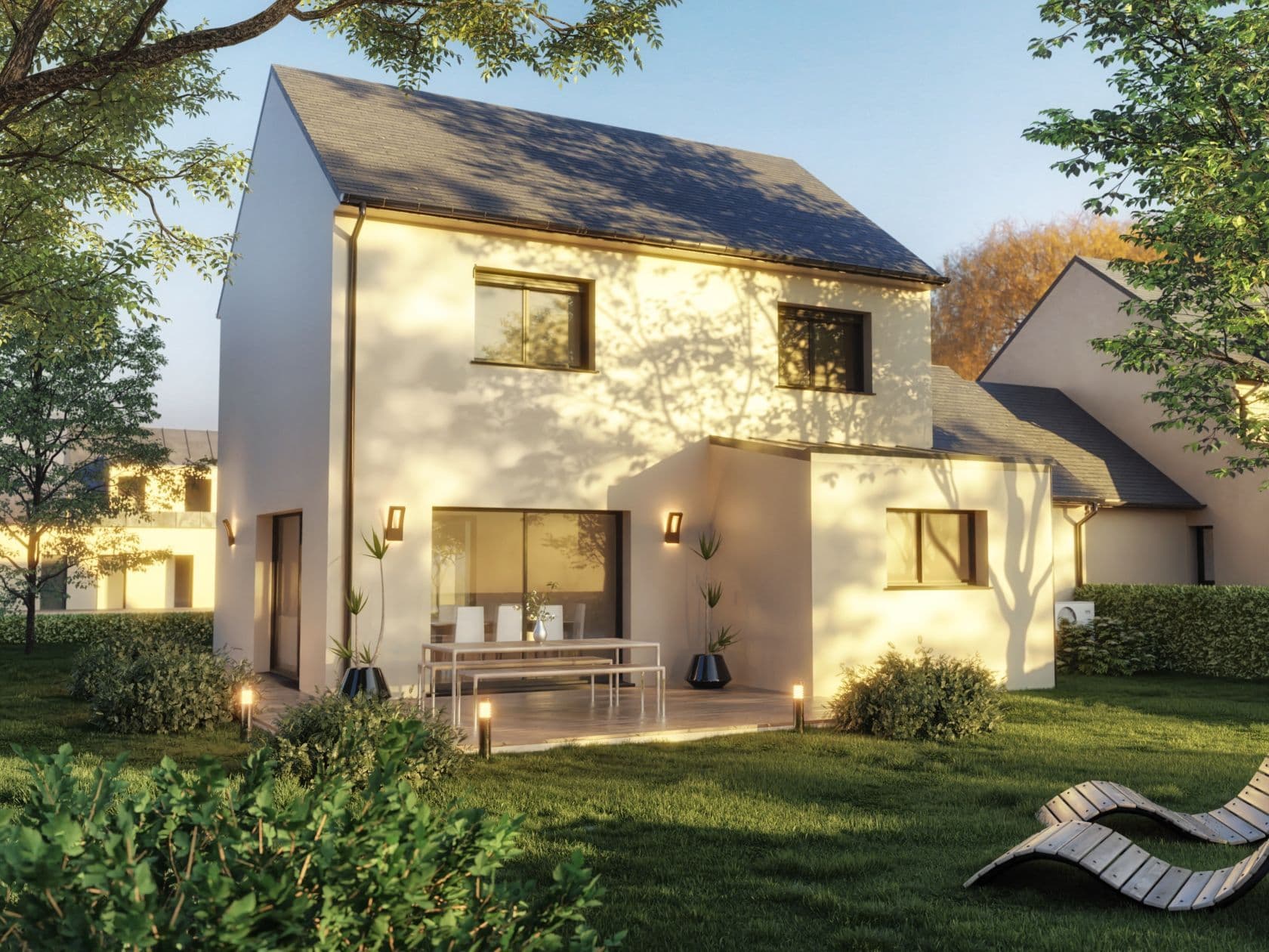 Maison neuve - Projet de construction d'une maison 90 m² avec terrain à SAINT-SYLVAIN-D'ANJOU (49) à SAINT-SYLVAIN-D'ANJOU (49), prix 170 000 €