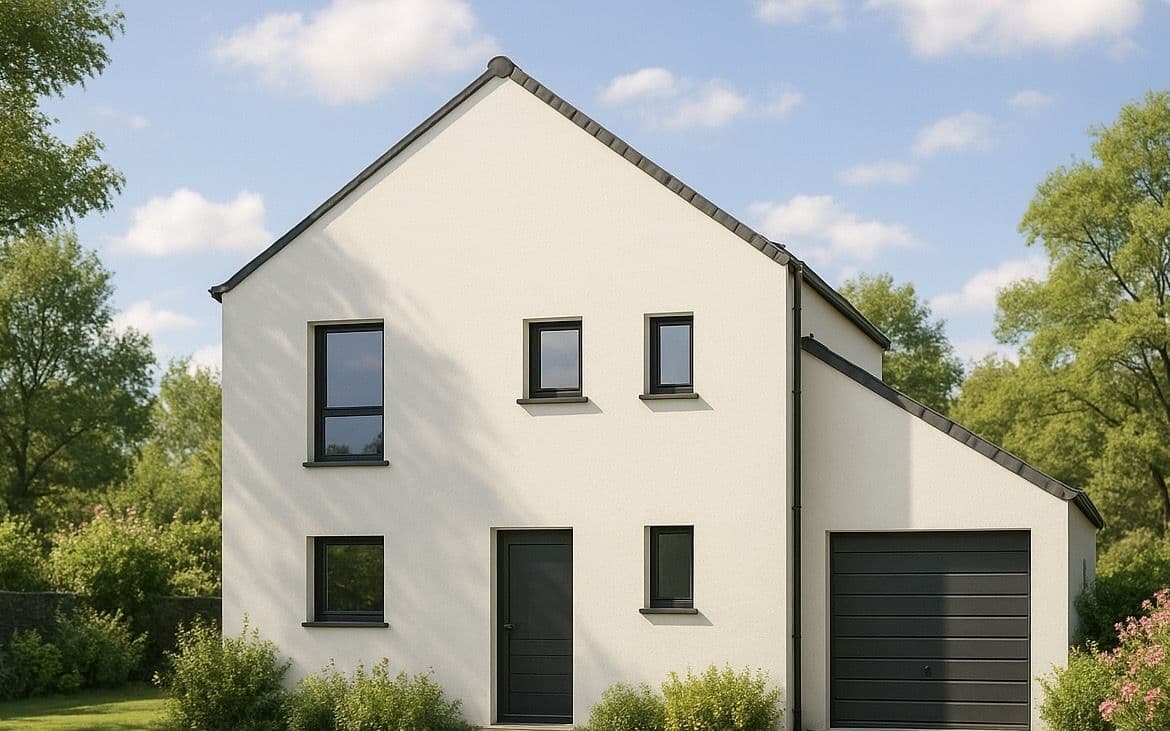 Maison neuve - Projet de construction sur plan d'une maison de 113 m² à JUIGNE-SUR-LOIRE (49) à JUIGNE-SUR-LOIRE (49), prix 310 225 €