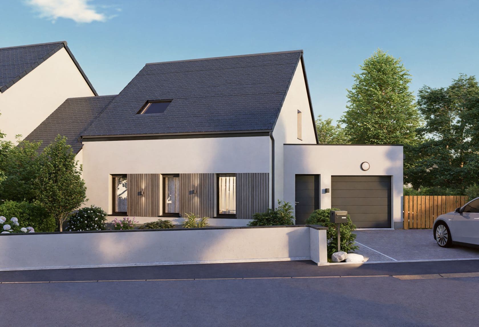 Maison neuve - Juigné sur Loire dans le quartier de prestige "Le Clos de Chasles" à JUIGNE-SUR-LOIRE (49), prix 258 000 €