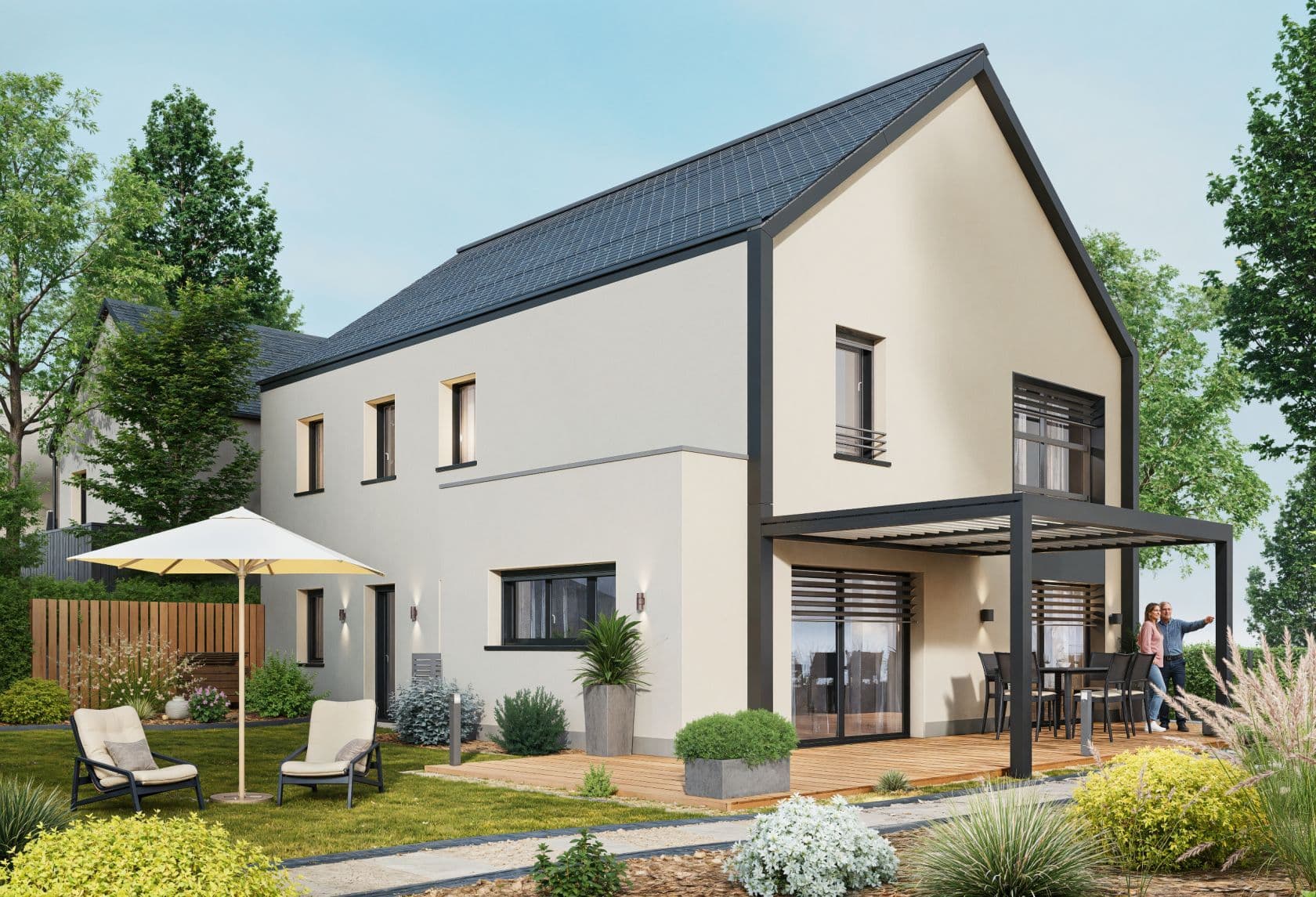 Maison neuve - Juigné sur Loire dans le quartier de prestige "Le Clos de Chasles" à JUIGNE-SUR-LOIRE (49), prix 331 600 €