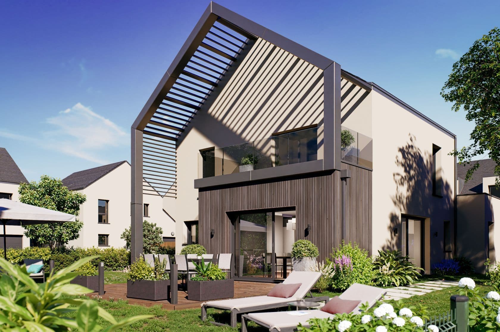 Maison neuve - Projet de construction d'une maison 125 m² avec terrain à JUIGNE-SUR-LOIRE (49) à JUIGNE-SUR-LOIRE (49), prix 325 700 €