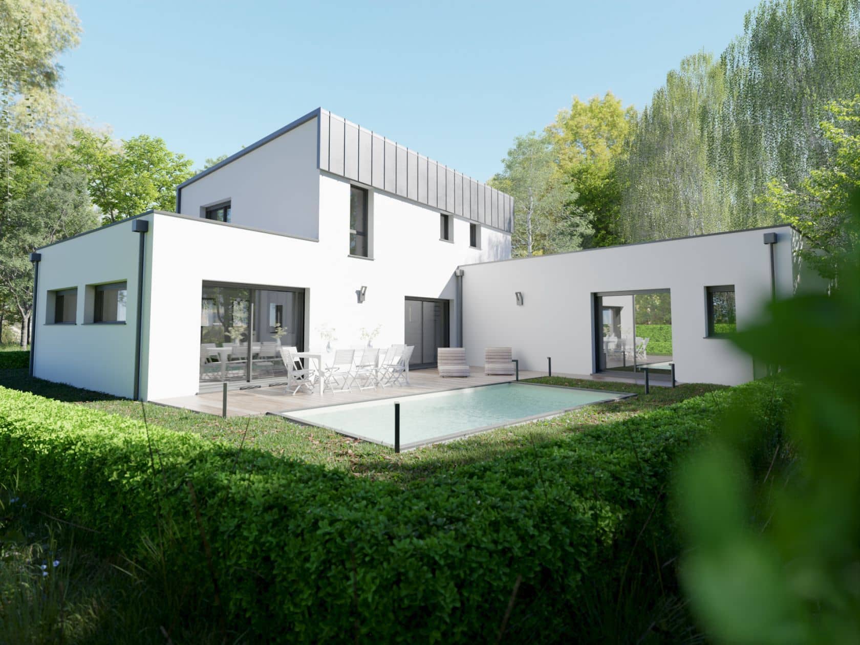 Maison neuve - Projet de construction d'une maison 160 m² avec terrain à ECOUFLANT (49) à ECOUFLANT (49), prix 350 000 €