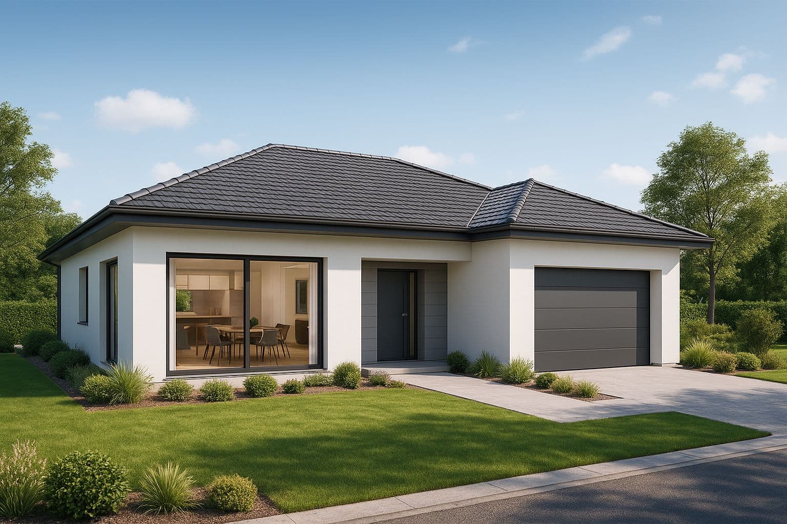Maison neuve - Projet de construction d'une maison 126 m² avec terrain à AVRILLE (49) à 13 CHEMIN DES VIGNES (49), prix 295 000 €