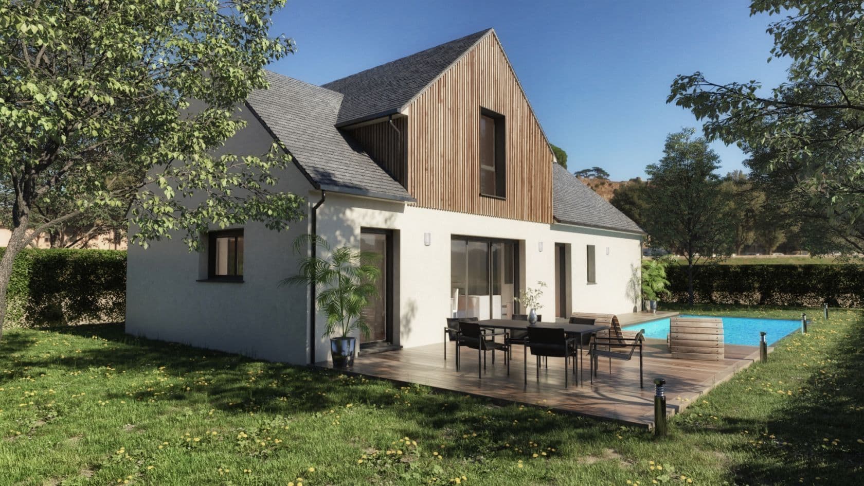 Maison neuve - Projet de construction d'une maison 120 m² avec terrain à CHATEAU-GONTIER (53) à Azé (53), prix 265 000 €