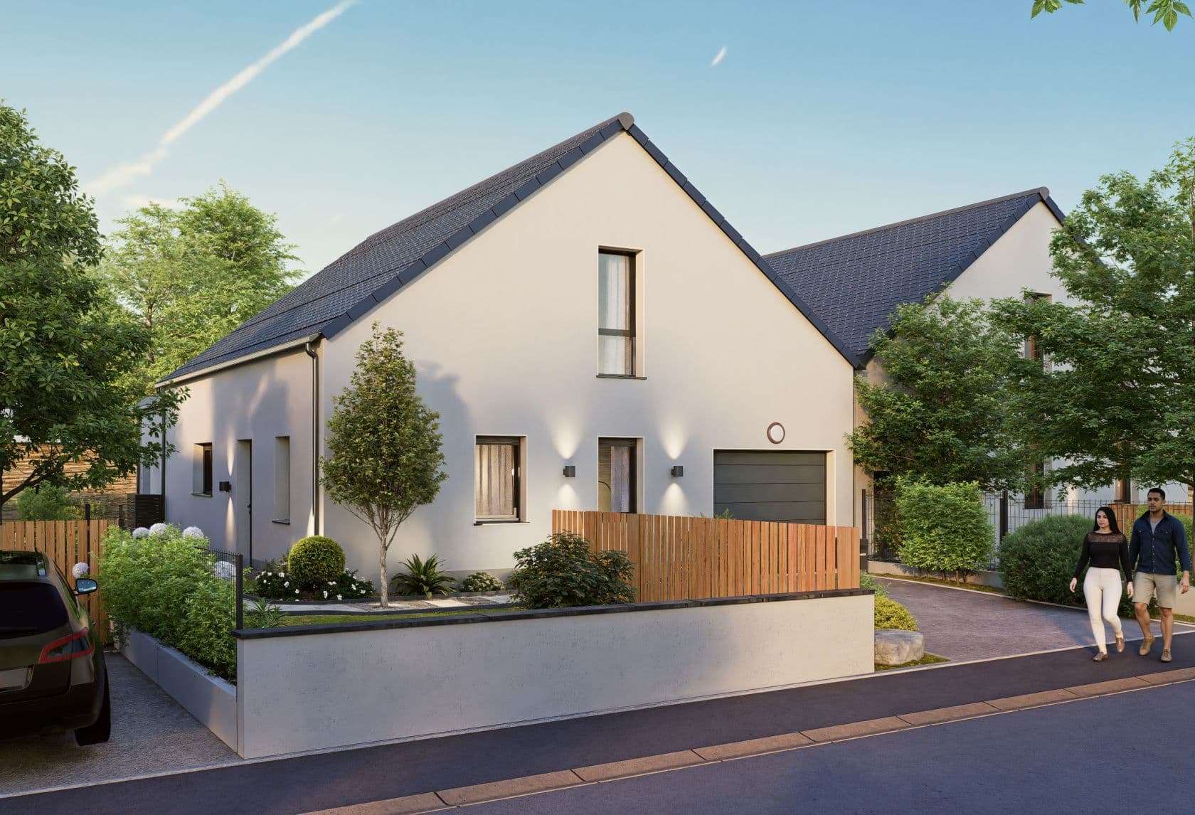 Maison neuve - Juigné sur Loire dans le quartier de prestige "Le Clos de Chasles" à JUIGNE-SUR-LOIRE (49), prix 268 000 €