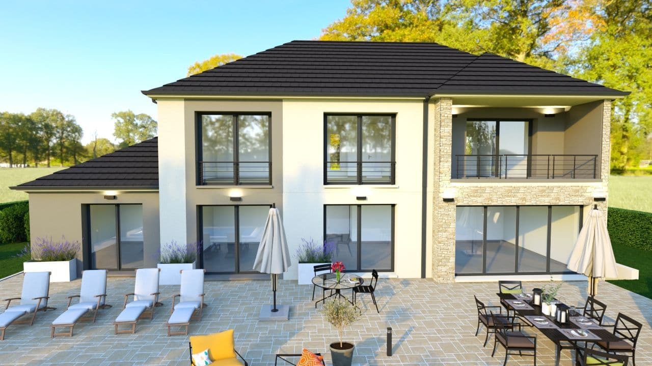 Maison neuve - Projet de construction d'une maison 180 m² avec terrain à MERE (78) à 1 rue de la croix de Rome (78), prix 535 000 €