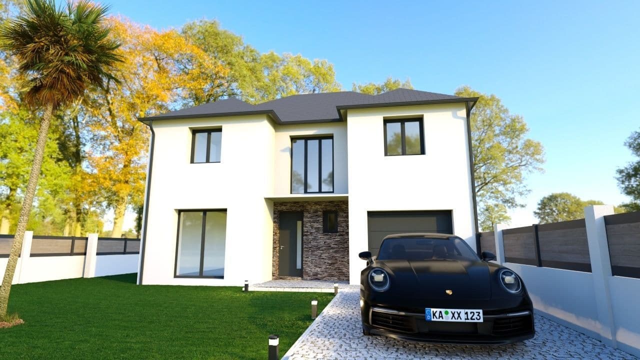 Maison neuve - Projet de construction d'une maison 130 m² avec terrain à LIVERDY-EN-BRIE (77) à LIVERDY-EN-BRIE (77), prix 235 000 €