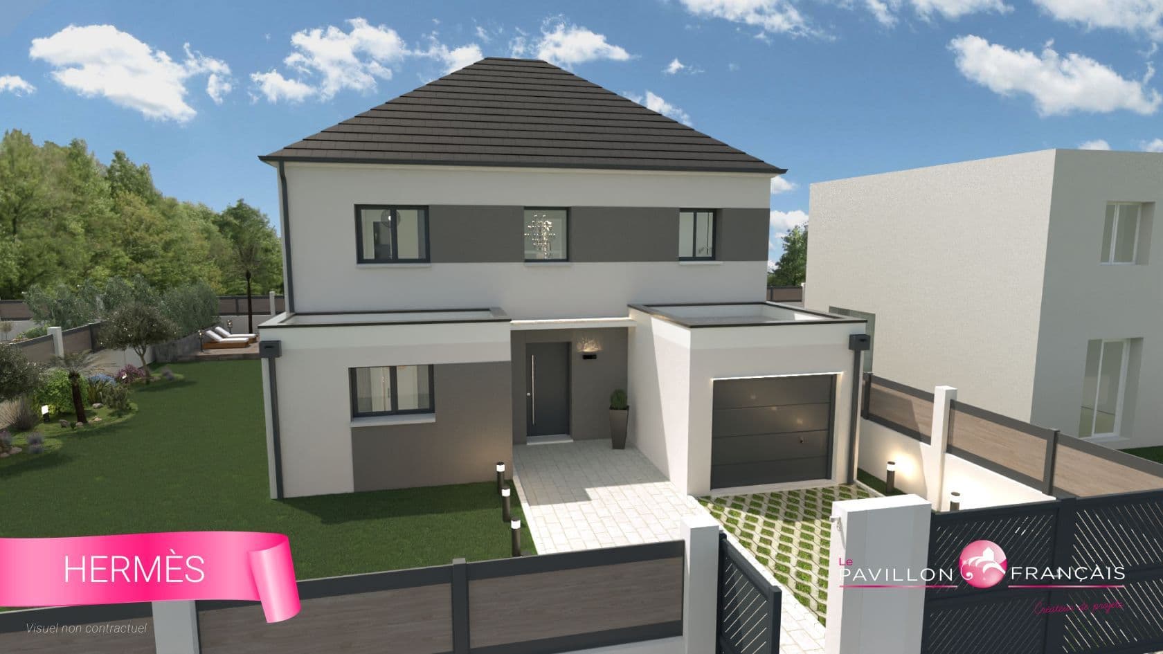 Maison neuve - Projet de construction d'une maison 133 m² avec terrain à ATTAINVILLE (95) à RUE DE L'ORME (95), prix 225 659 €