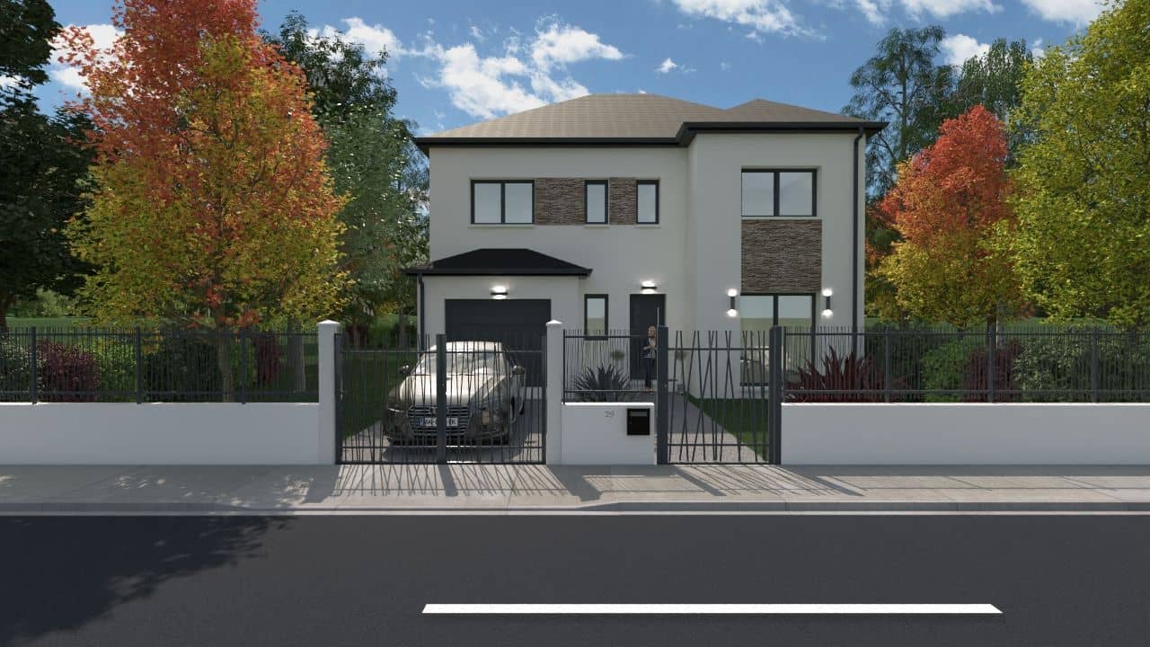 Maison neuve - Projet de construction d'une maison 125 m² avec terrain à LE PLESSIS-TREVISE (94) à 23 avenue du Plessis Trévise (94), prix 245 000 €