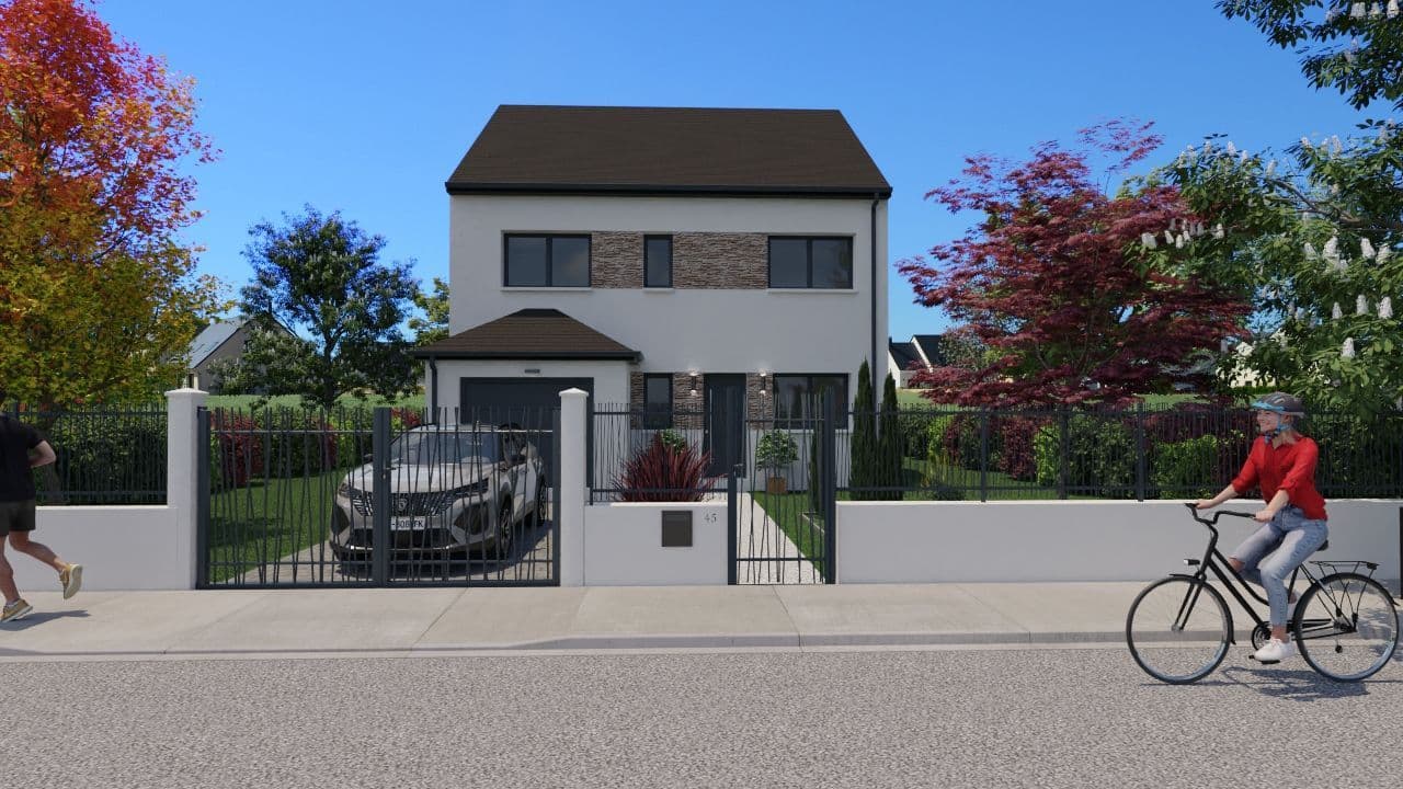 Maison neuve - Projet de construction d'une maison 118 m² avec terrain à CHAUMES-EN-BRIE (77) à CHAUMES-EN-BRIE (77), prix 220 000 €