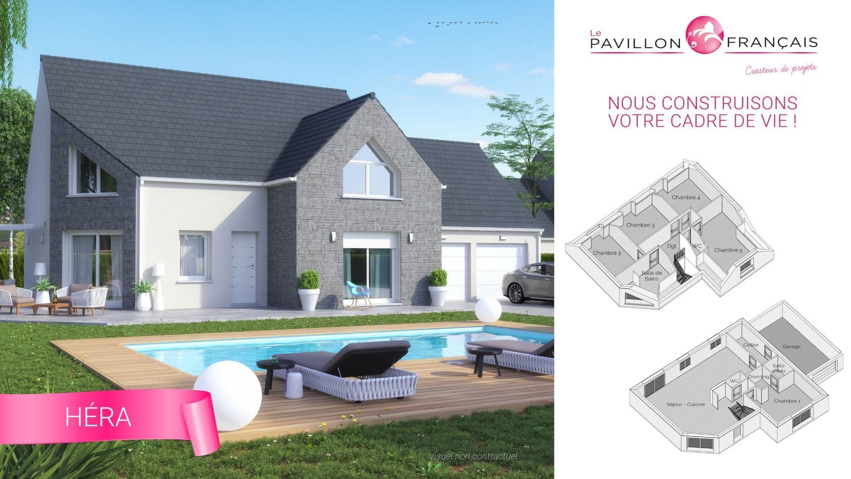 Maison neuve - Projet de construction d'une maison 135 m² avec terrain à VAIRES-SUR-MARNE (77) à VAIRES-SUR-MARNE (77), prix 242 427 €