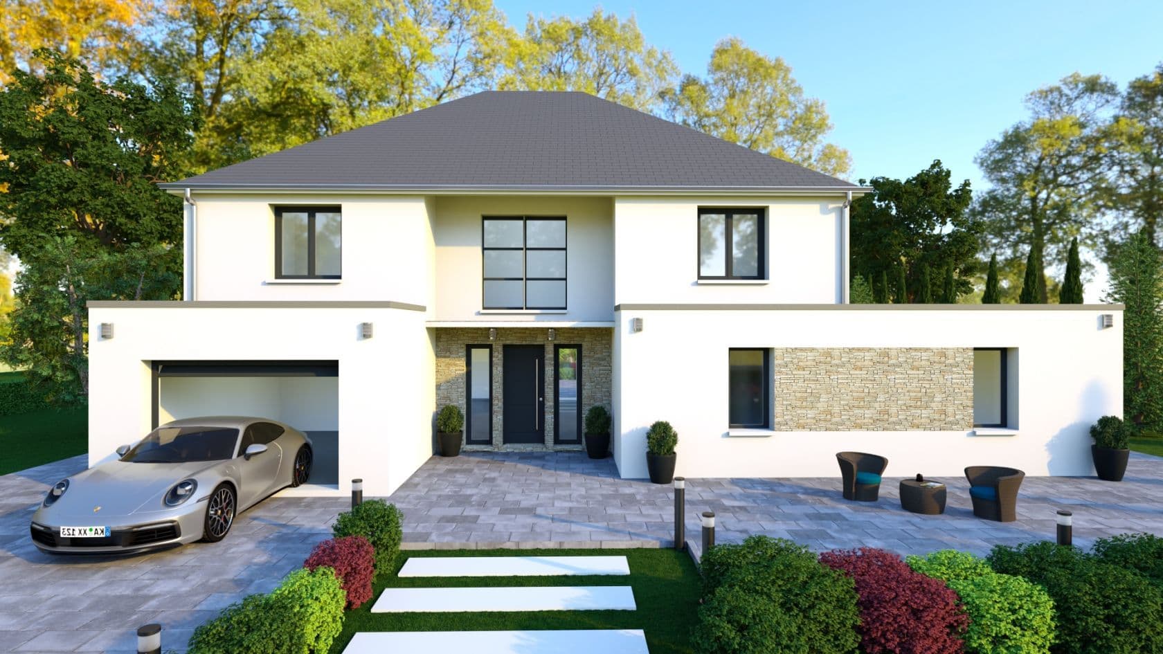 Maison neuve - Projet de construction d'une maison 180 m² avec terrain à BOUTIGNY-SUR-ESSONNE (91) à BOUTIGNY-SUR-ESSONNE (91), prix 360 000 €