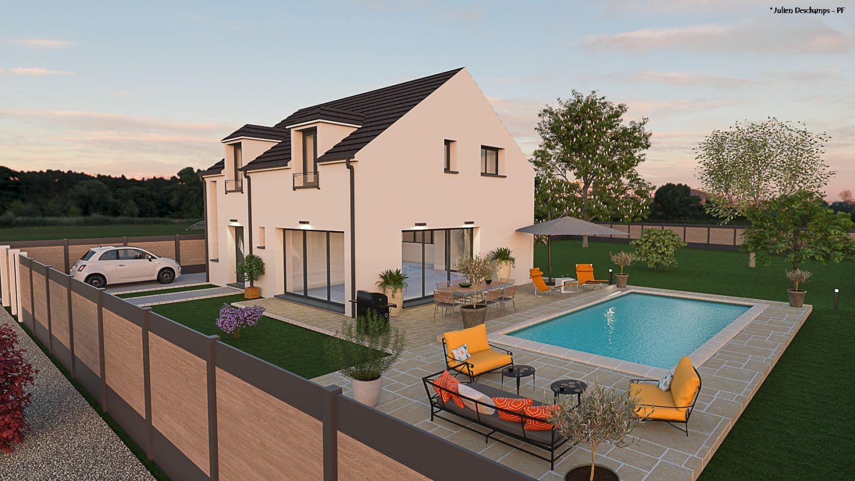 Maison neuve - Projet de construction d'une maison 130 m² avec terrain à BOUGIVAL (78) à BOUGIVAL (78), prix 250 000 €
