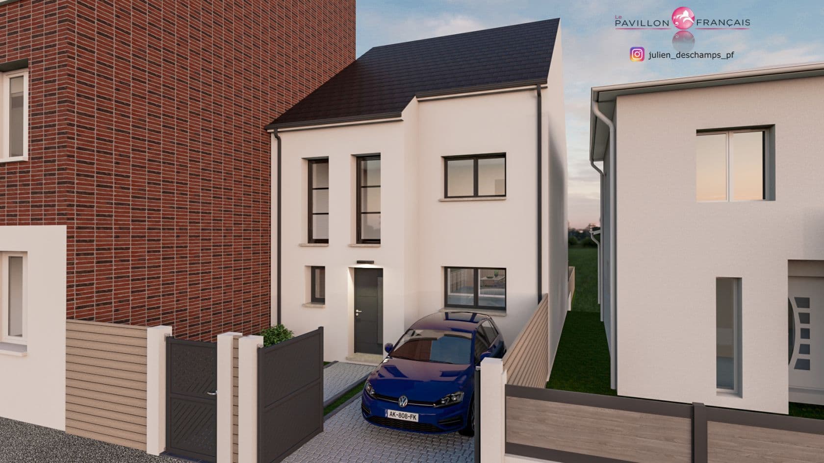 Maison neuve - Projet de construction d'une maison 120 m² avec terrain à HOUILLES (78) à HOUILLES (78), prix 240 000 €