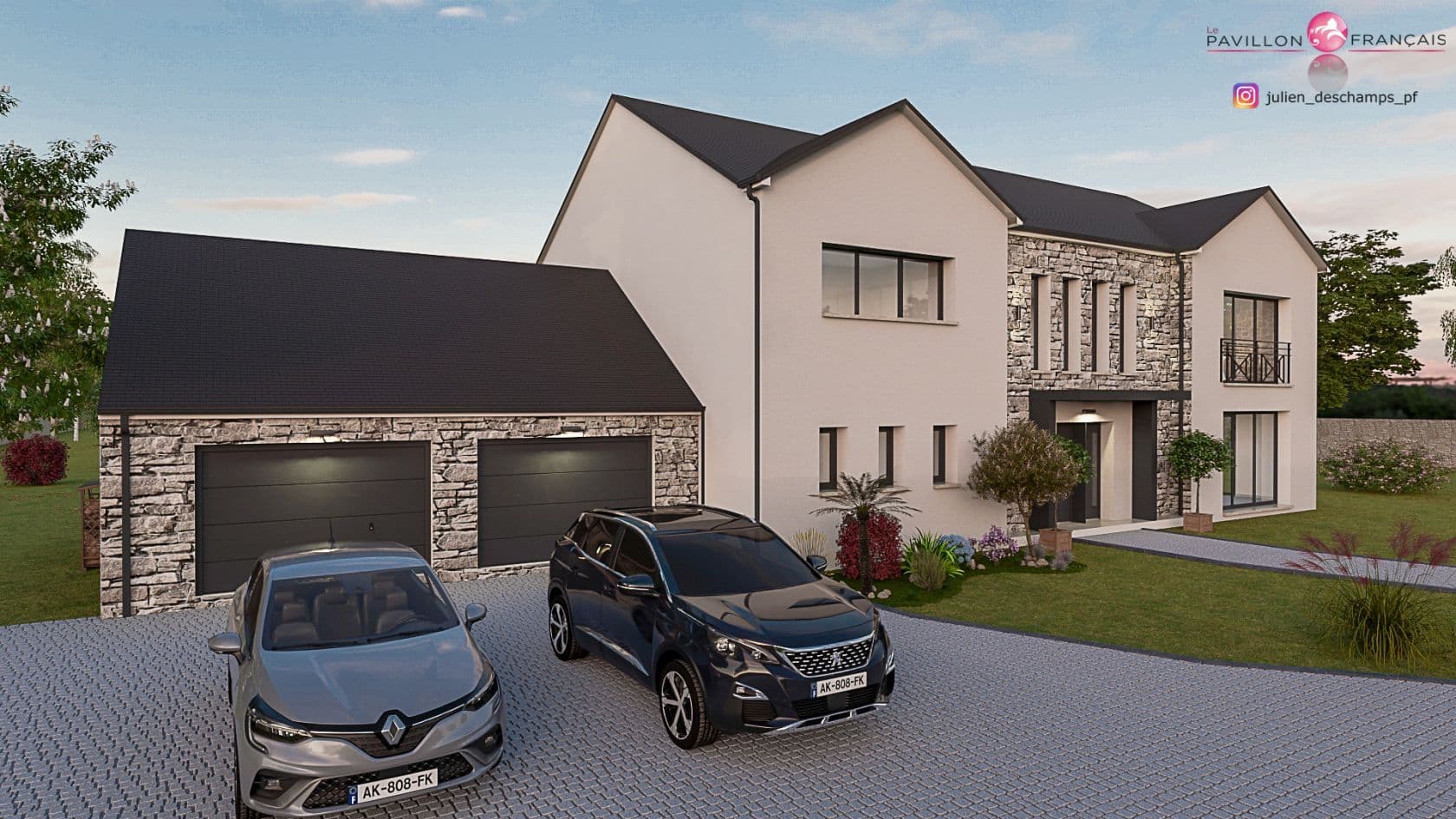 Maison neuve - Projet de construction d'une maison 200 m² avec terrain à LE MESNIL-LE-ROI (78) à LE MESNIL-LE-ROI (78), prix 570 000 €