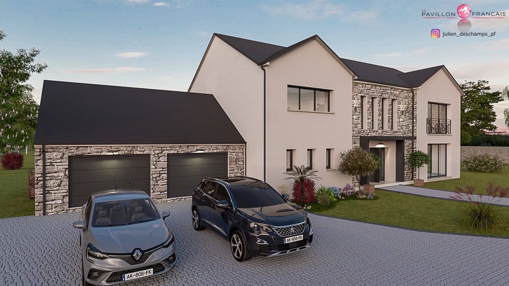 Maison neuve - Projet de construction d'une maison 200 m² avec terrain à FEUCHEROLLES (78) à FEUCHEROLLES (78), prix 570 000 €