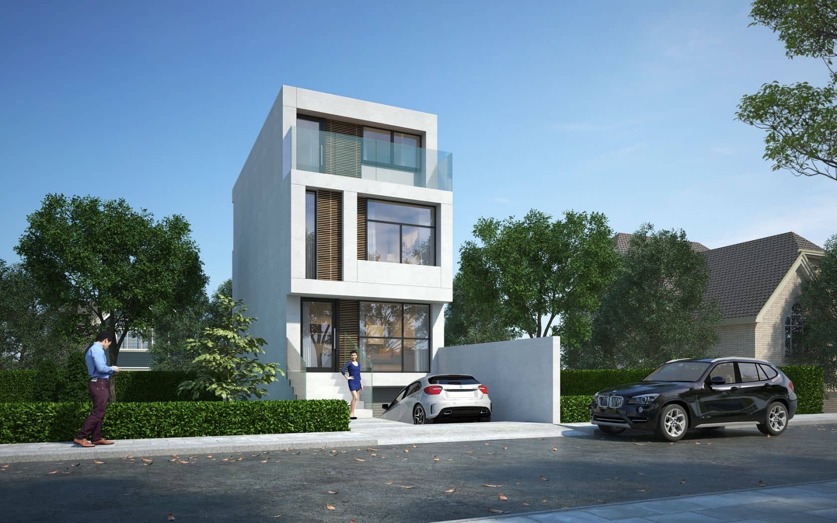 Maison neuve - Projet de construction d'une maison 96 m² avec terrain à LES LILAS (93) à sente giraud (93), prix 345 000 €