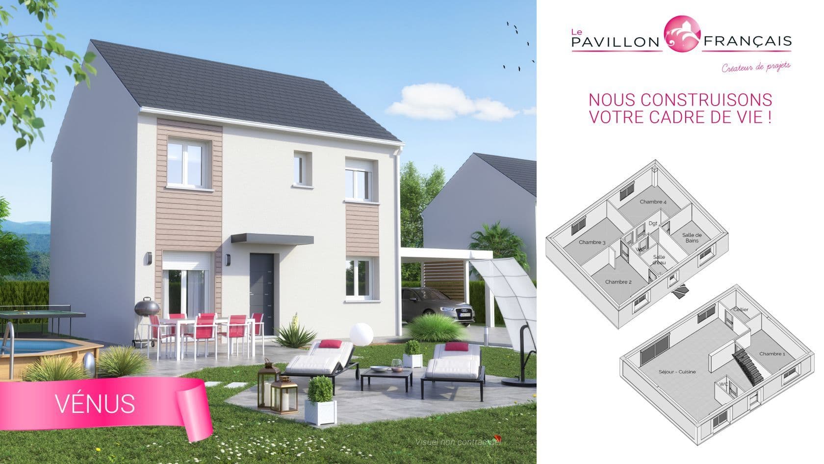 Maison neuve - Projet de construction d'une maison 120 m² avec terrain à VILLENEUVE-LE-ROI (94) à VILLENEUVE-LE-ROI (94), prix 189 230 €