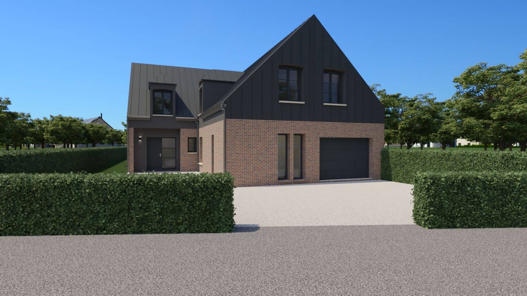 Maison neuve - Projet de construction d'une maison 200 m² avec terrain à GOUVIEUX (60) à GOUVIEUX (60), prix 590 000 €