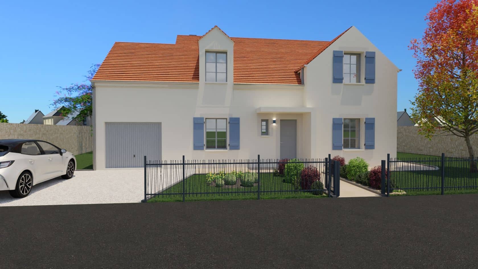 Maison neuve - Projet de construction d'une maison 160 m² avec terrain à GOUVIEUX (60) à GOUVIEUX (60), prix 3 000 €