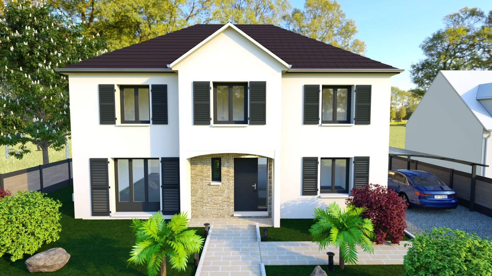 Terrain - Terrain à bâtir de 400 m² à DAMMARTIN-EN-SERVE (78) à Rue des vignes blanches (78), prix 102 000 €