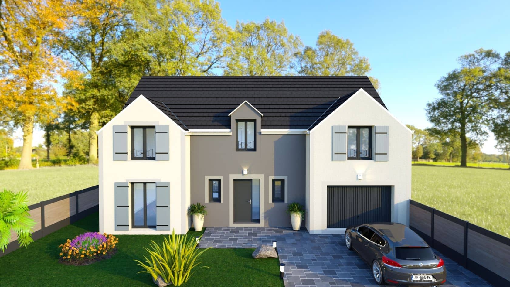 Terrain - Terrain à bâtir de 400 m² à DAMMARTIN-EN-SERVE (78) à Rue des vignes blanches (78), prix 103 000 €