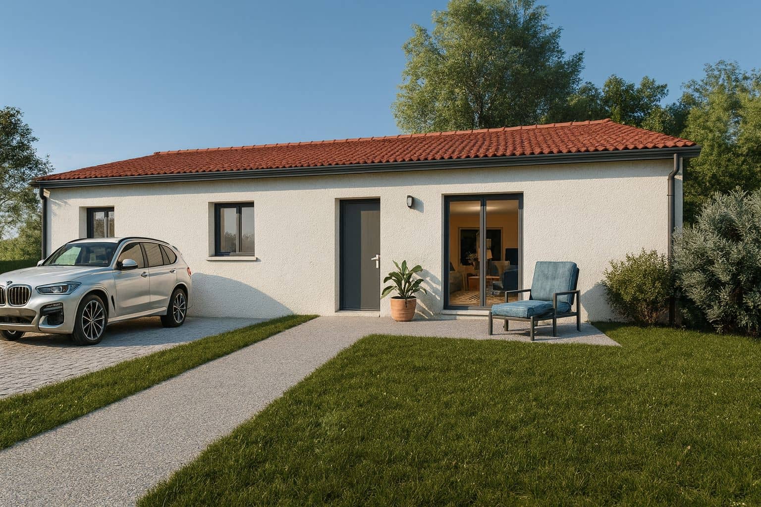 Maison neuve - Maison 99 m² avec terrain à AUBIERE (63) à AUBIERE, prix 89 880 €